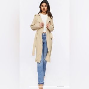Khaki/Blush Trench Coat